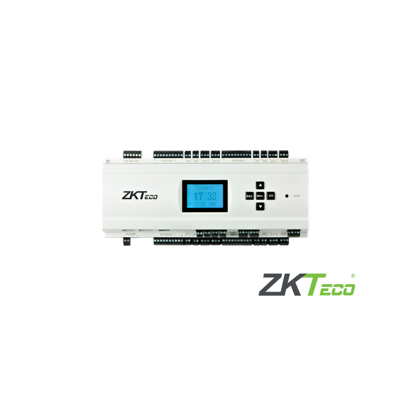 PANEL DE CONTROL DE ELEVADOR ZKTECO EC10 CONTROLA 10 PISOS COMPATIBLE CON ELEVADORES ANALOGICOS CAPACIDAD 3000HUELLAS/30,000TARJ