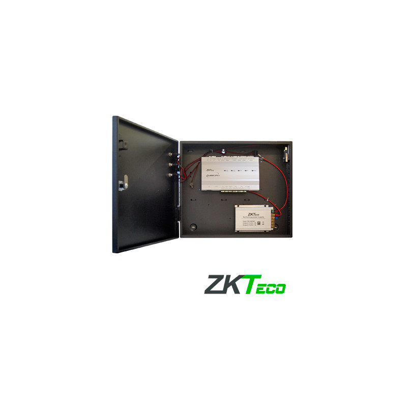 PANEL DE CONTROL DE ACCESO AVANZADO GREENLABEL ZKTECO INBIO260PROBOX KIT GABINETE Y FUENTE 2 PUERTAS 4 LECTORAS 20,000 HUELLAS, 