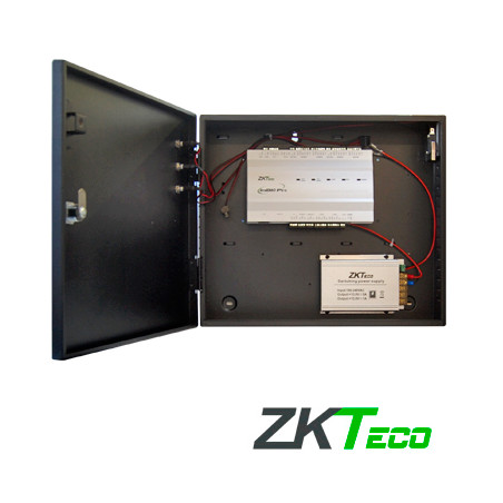 PANEL DE CONTROL DE ACCESO AVANZADO GREENLABEL ZKTECO INBIO260PROBOX KIT GABINETE Y FUENTE 2 PUERTAS 4 LECTORAS 20,000 HUELLAS, 