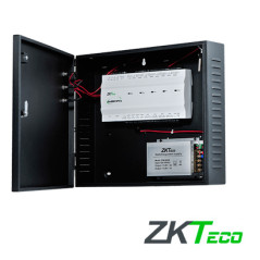 PANEL DE CONTROL DE ACCESO AVANZADO GREENLABEL ZKTECO INBIO460PROBOX KIT CON GABINETE Y FUENTE 4PUERTAS/ 8 LECTORAS/20,000HUELLA