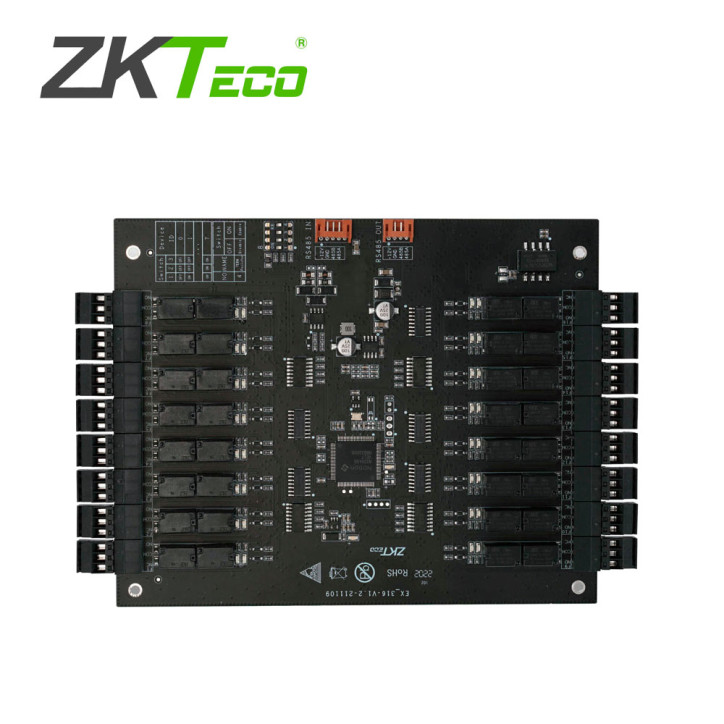 Tarjeta expansora de control de elevadores 16 niveles RS485 placa de expansión ZKTECO DEX16