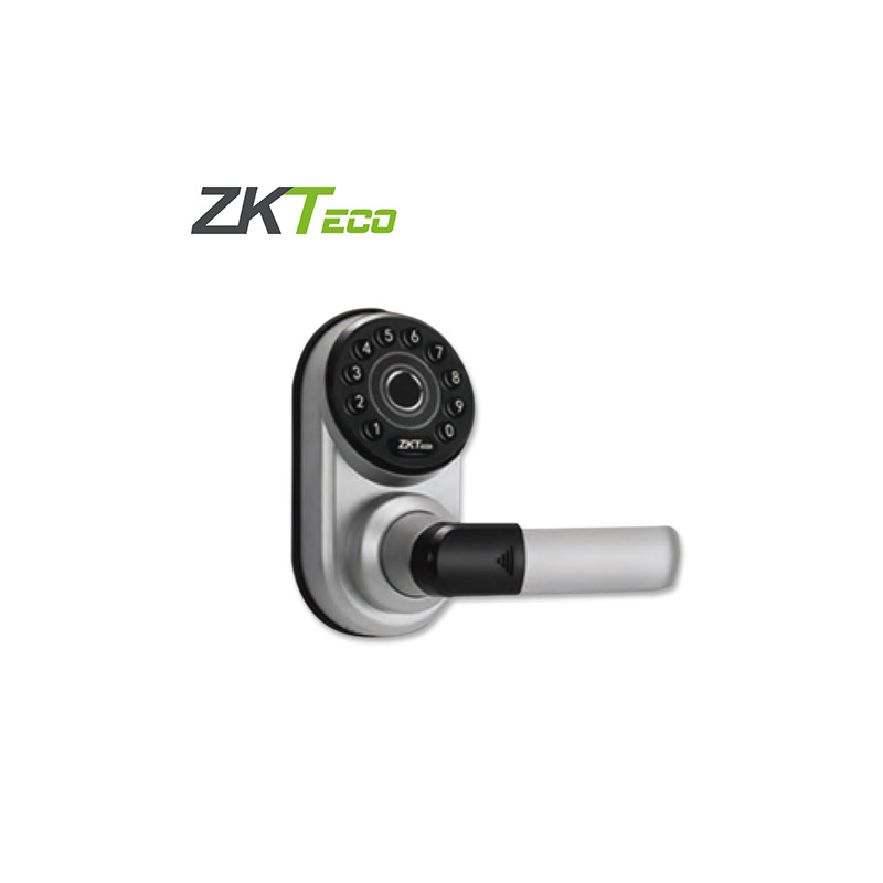 CERRADURA DIGITAL PARA INTERIOR ML300 ZKTECO PERMITE LA APERTURA CON SMARTPHONE POR BLUETOOTH, HUELLAS, CONTRASEÑAS Y LLAVE OPER