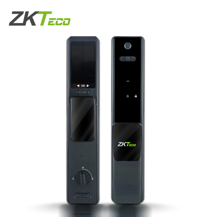 Cerradura inteligente multibiométrica reconocimiento facial multiverificación pantalla de monitoreo interior ZKTECO HBL400