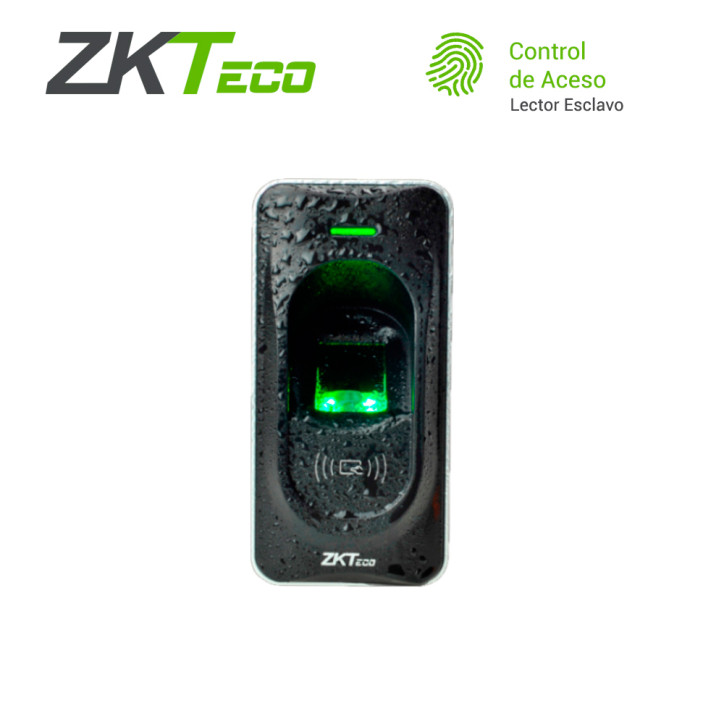 Lector biométrico y de proximidad huella y tarjeta RFID RS485 IP65 ZKTECO FR1200