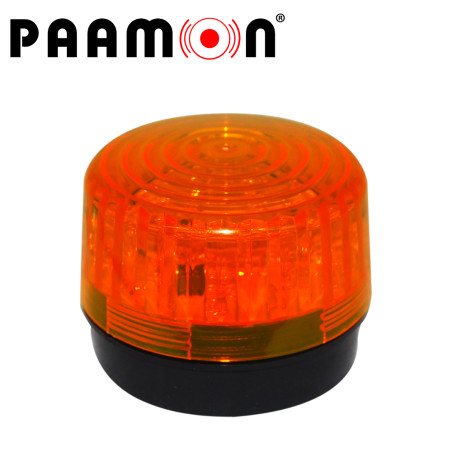 ESTROBO COLOR AMBAR PAAMON PAM-LED3 ULTRA POTENTE CON LEDS INDIVIDUALES/ ALAMBRICO/ MATERIAL ABS DE ALTO IMPACTO/ DESTELLO 90XMI