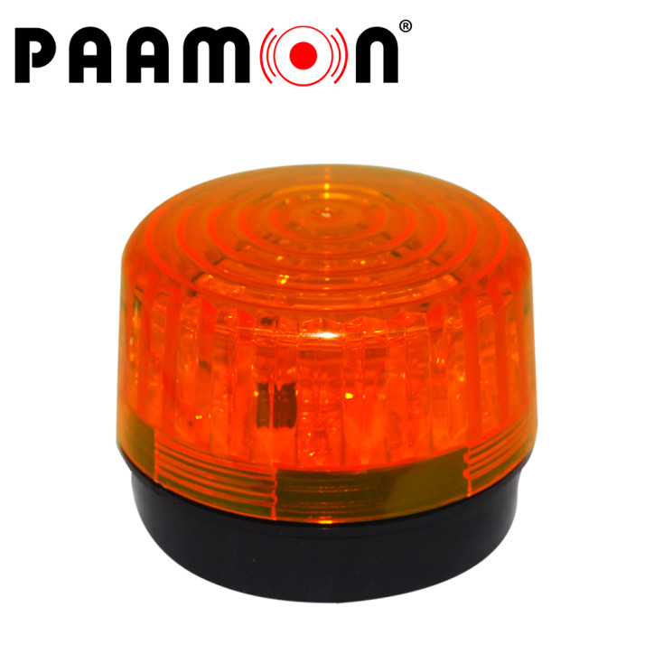 ESTROBO COLOR AMBAR PAAMON PAM-LED3 ULTRA POTENTE CON LEDS INDIVIDUALES/ ALAMBRICO/ MATERIAL ABS DE ALTO IMPACTO/ DESTELLO 90XMI