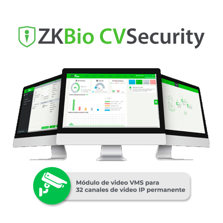 Licencia módulo VMS 32 canales licencia permanente funciona en LAN ZKTECO ZKCV-VMS-P32 Licencia módulo VMS 32 canales licencia permanente funciona en LAN ZKTECO ZKCV-VMS-P32