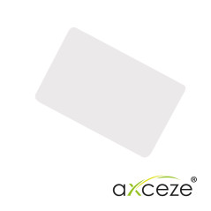 Tarjeta de proximidad AXCEZE AX-IDB 125 KHz formato ISO delgada blanca