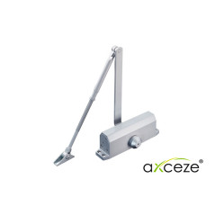 BRAZO CERRADOR DE PUERTAS AX-DOORC120 MARCA AXCEZE PUEDE CERRAR UNA PUERTA DE HASTA 120 KG INSTALACION EN INTERIORES FACIL INSTA