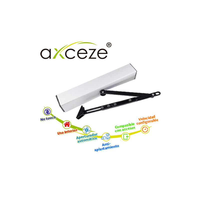 BARRA DE EMPUJE APERTURADOR DE PUERTA BATIENTE AXCEZE MODELO AX-PUSHBAR IDEAL PARA PUERTAS DE METAL O MADERA CON MARCO CON APERT
