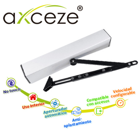 BARRA DE EMPUJE APERTURADOR DE PUERTA BATIENTE AXCEZE MODELO AX-PUSHBAR IDEAL PARA PUERTAS DE METAL O MADERA CON MARCO CON APERT