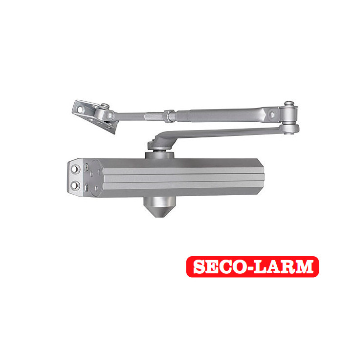 Cierrapuertas Grado 1 Para puertas hasta 59 pulgadas 150cm Soporta 330 lb 150kg SECO-LARM SD-C101-SGQ Cierrapuertas Grado 1 Para puertas hasta 59 pulgadas 150cm Soporta 330 lb 150kg SECO-LARM SD-C101-SGQ