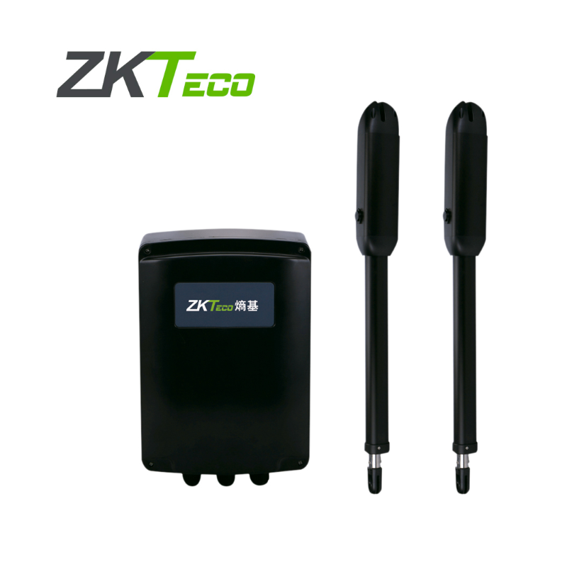 JUEGO DE BRAZOS MOTORIZADOS ZKTECO ZKSW400DC PARA PUERTAS BATIENTES DE UN PESO MAXIMO DE 380KG COMPATIBLE CON SOLUCIONES DE CONT