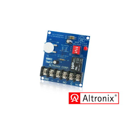 TEMPORIZADOR MULTIPROPOSITO / RANGO DE PROGRAMACION DE 1 SEGUNDO A 60 MINUTOS / 6062 ALTRONIX / VOLTAJE DE 12 O 24 VCD CONSUMO D