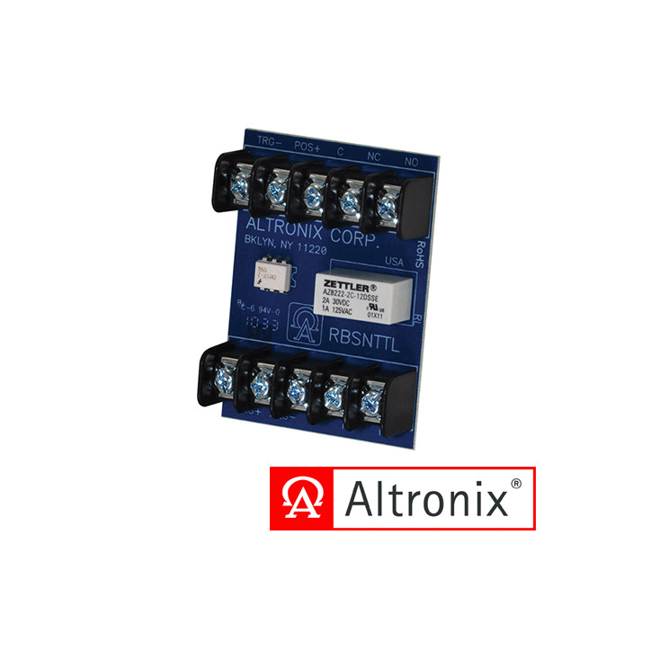 Módulo relevador ultrasensible ultrasensible alimentación 12 o 24 VCD seleccionable trigger aislado 3 VCD a 24 ALTRONIX RBSNT-TL