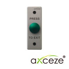 BOTON LIBERADOR AXCEZE AX-B80 BOTON TIPO PUSH FORMA DE HONGO FABRICADO EN ALEACION DE ALUMINIO MEDIDAS 115 X 40 X 25MM CONEXION 