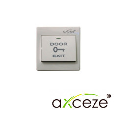 BOTON LIBERADOR AXCEZE AX-B40 BOTON TIPO PUSH FABRICADO EN PLASTICO INCLUYE BASE MEDIDAS 86 X 86 X 25 MM CONEXION A 2 HILOS CUEN