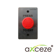 BOTON DE PARO O EMERGENCIA AXCEZE AX-L60 COLOR ROJO BOTON PUSH CON ENCLAVE FORMA HONGO PARA USO RUDO CUENTA CON LOS ESTADOS N.O.
