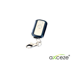 CONTROL REMOTO AXCEZE AX-TRANS10 FRECUENCIA DE OPERACION 433.92MHZ CONFIGURABLE POR MEDIO DE JUMPER ALCANCE MAXIMO 50M COMPATIBL