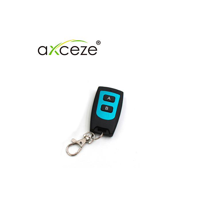 Control remoto de 2 botones 2 botones 433.92MHz distancia 40-50 metros AXCEZE AX-RM20