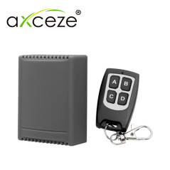 Receptor inalámbrico AXCEZE AX-REC40 con 4 relevadores en caja plástica