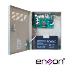 KIT DE FUENTE ENSON PSB-1204B CONTIENE UNA FUENTE TIPO CAJA PSB-1204BACKUP DE 12V 3A Y UNA BATERIA ENS-BT412, IDEAL PARA INICIAR