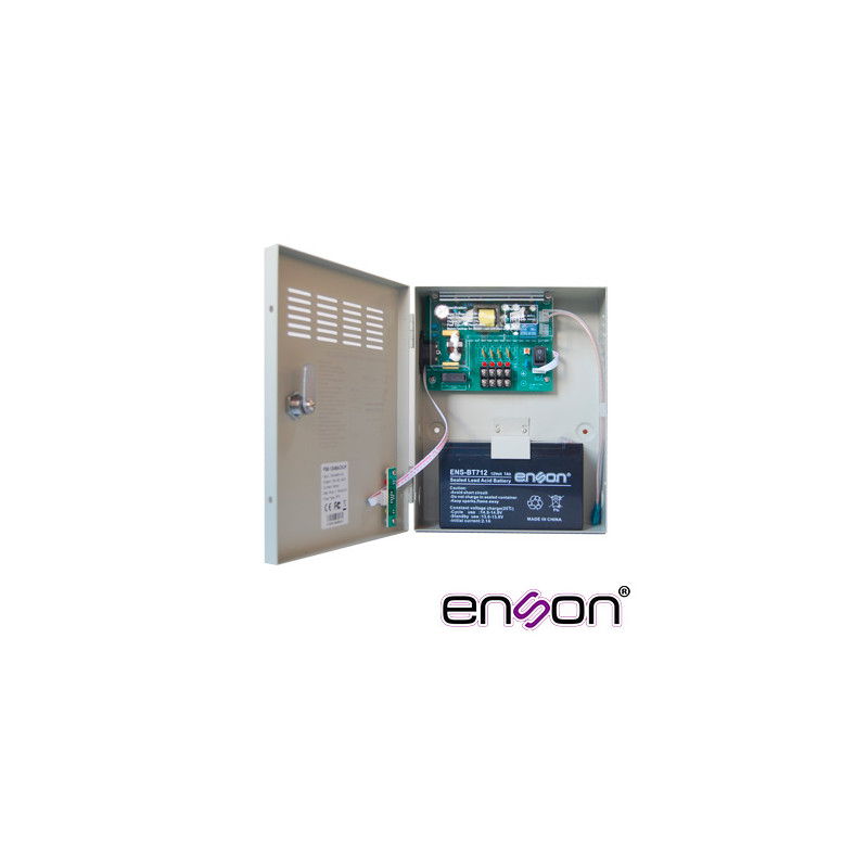 KIT DE FUENTE ENSON PSB-1204B CONTIENE UNA FUENTE TIPO CAJA PSB-1204BACKUP DE 12V 3A Y UNA BATERIA ENS-BT412, IDEAL PARA INICIAR
