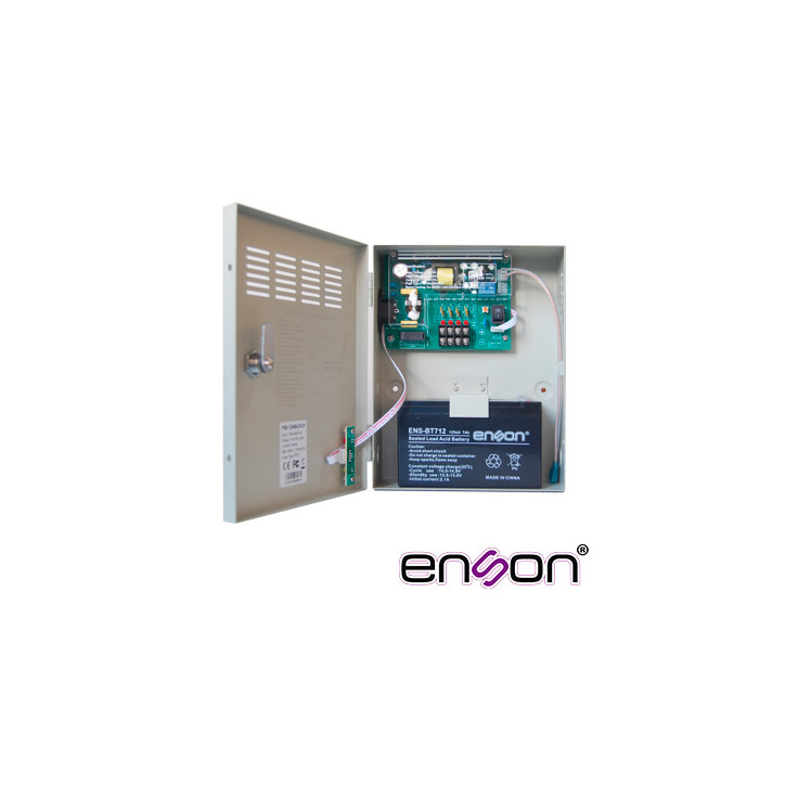 Fuentes de Caja DC 12V±15% 3A máx. 4 puertos ENSON PSB-1204B+BT412