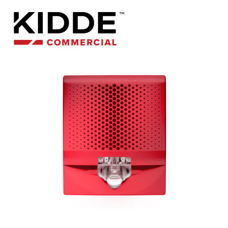 Altavoz estroboscópico KIDDE EG4SVRF montaje en muro