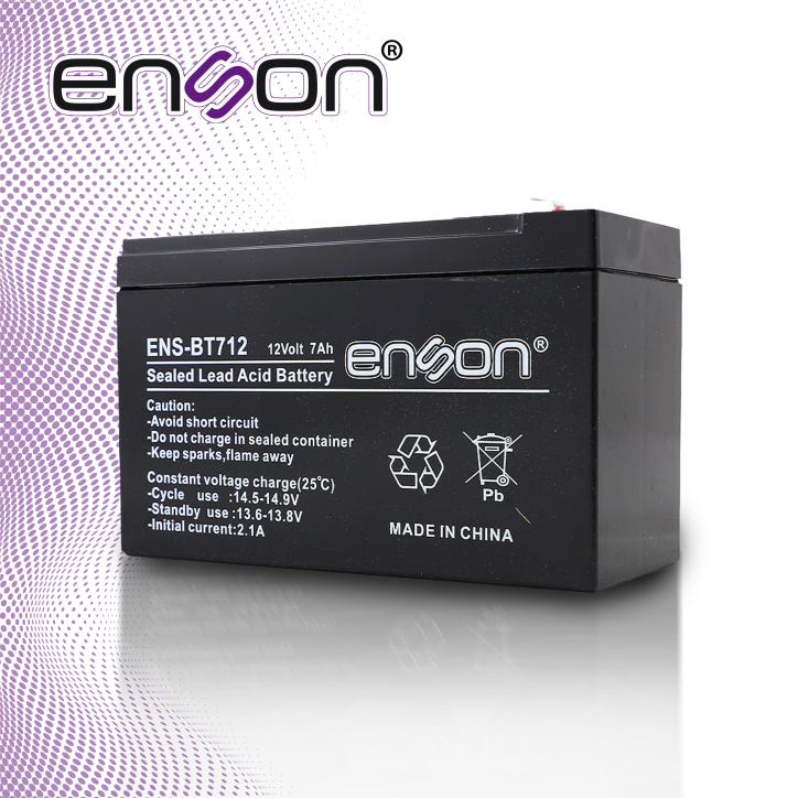 Batería de respaldo 12V 7 Amper-Hora Plomo-Ácido ENSON ENS-BT712 Batería de respaldo 12V 7 Amper-Hora Plomo-Ácido ENSON ENS-BT712