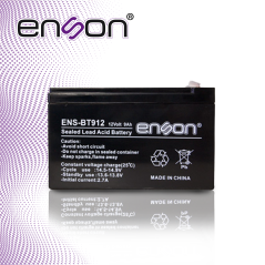 BATERIA DE RESPALDO ENSON ENS-BT912 12VDC 9A BASE PLOMO-ACIDO PARA FUENTES DE PODER Y SISTEMAS DE RESPALDO