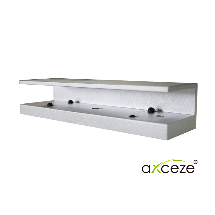 Bracket para electroimán Diseñado para puertas de vidrio Aleación de aluminio Dimensiones 140 x 30 x 40 mm AXCEZE AL-180PU