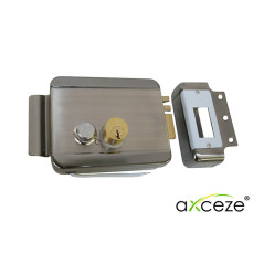 CERRADURA ELECTROMECANICA AXCEZE AX-LOCKR ORIENTACION DERECHA INSTALACION SOBRE PONER APERTURA INTERNA POR BOTON FABRICADA EN AC